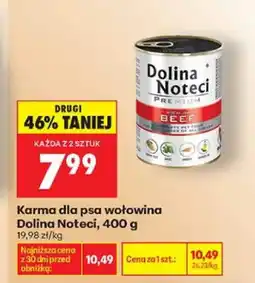 Biedronka Karma dla psa wołowina Dolina Noteci oferta