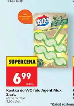 Biedronka Kostka do WC fala Agent Max Nature Citrus Freshness 2-pak oferta