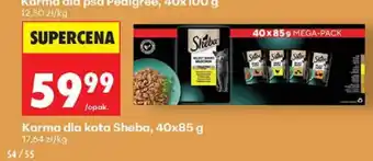 Biedronka Karma dla kota Sheba 40-pak oferta