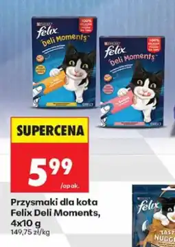 Biedronka Przysmaki dla kota Felix Deli Moments 4-pak oferta