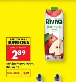 Biedronka Sok jabłkowy 100% Riviva oferta