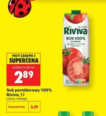 Biedronka Sok pomidorowy 100% Riviva oferta