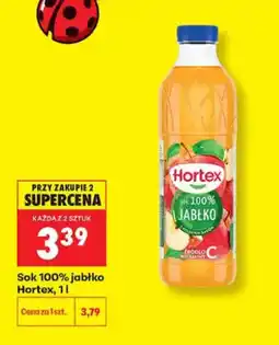 Biedronka Sok 100% jabłko Hortex oferta