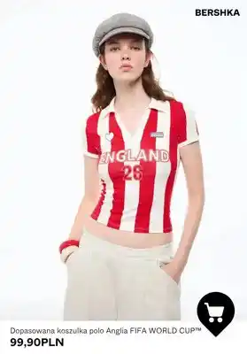 Koszulka polo dopasowana Anglia FIFA WORLD CUP Bershka
