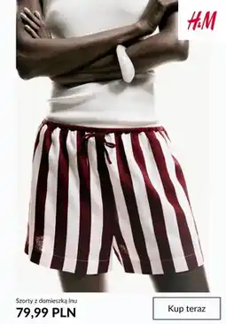 H&M Szorty z domieszką lnu H&M oferta