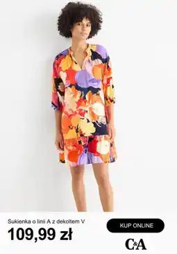 C&A Sukienka o linii A z dekoltem V C&A oferta