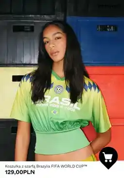 Bershka Koszulka z szarfą Brazylia FIFA WORLD CUP Bershka oferta