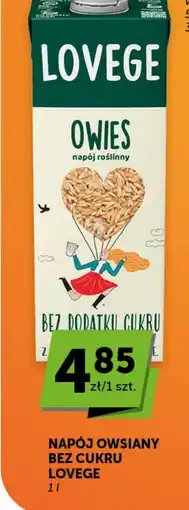 Groszek Lovege Napój owsiany bez cukru oferta