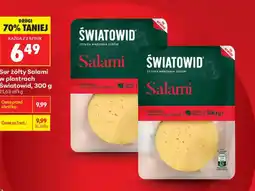 Biedronka Światowid Ser żółty Salami w plastrach oferta