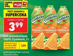 Biedronka Tymbark Sok pomarańcza 100% oferta