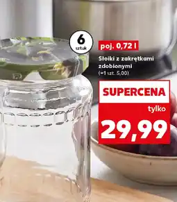 Kaufland Słoiki z zakrętkami zdobionymi oferta