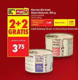 Biedronka Maxi Natural Karma dla kota oferta