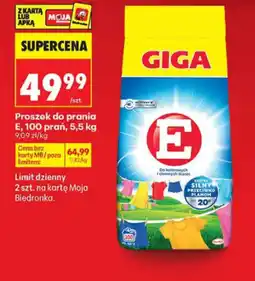Biedronka E Proszek do prania oferta