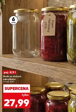 Kaufland Słoiki ze złotymi zakrętkami oferta