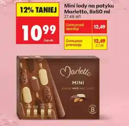 Biedronka Marletto Mini lody na patyku oferta