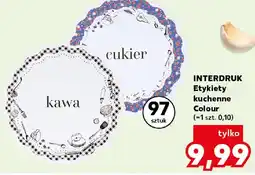 Kaufland Interdruk Etykiety kuchenne Colour oferta