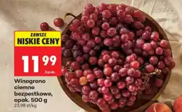 Biedronka Winogrono ciemne bezpestkowe oferta