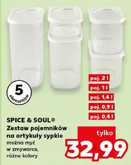 Kaufland Spice & Soul Zestaw pojemników na artykuły sypkie oferta