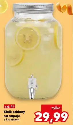 Kaufland Słoik szklany na napoje oferta