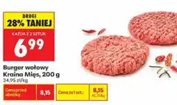 Biedronka Kraina Mięs Burger wołowy oferta