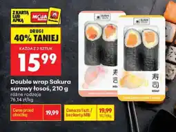 Biedronka Sushi Sakura Double wrap surowy łosoś oferta