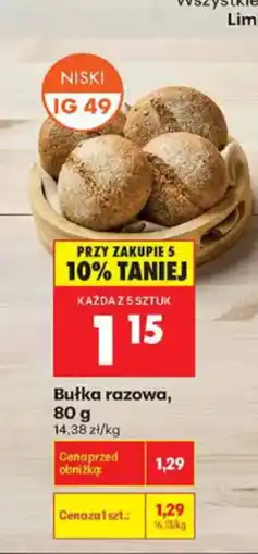 Biedronka Bułka razowa oferta