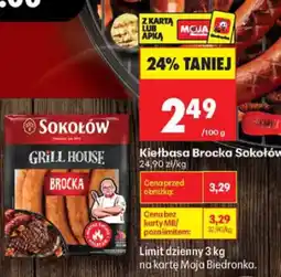 Biedronka Sokołów Kiełbasa Brocka oferta