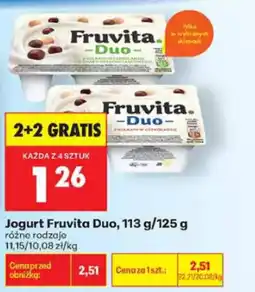 Biedronka Fruvita Duo Jogurt oferta