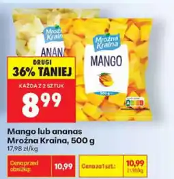 Biedronka Mroźna Kraina Mango lub ananas oferta