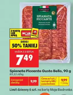 Biedronka Gusto Bello Spianata Piccante oferta