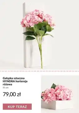 Homla Gałązka sztuczna HYNDRA hortensja różowa 51 cm oferta