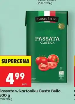 Biedronka Gusto Bello Passata w kartoniku oferta