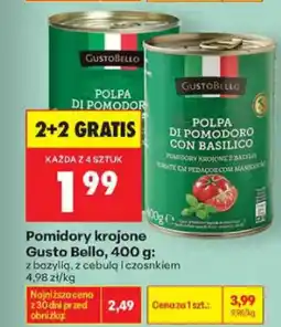 Biedronka Gusto Bello Pomidory krojone oferta