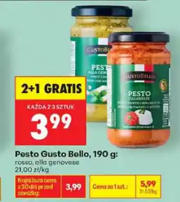 Biedronka Gusto Bello Pesto oferta