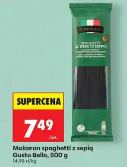Biedronka Gusto Bello Makaron spaghetti z sepią oferta