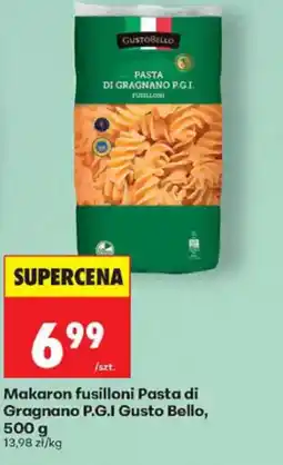 Biedronka Gusto Bello Makaron fusilloni Pasta di Gragnano p.g.i. oferta