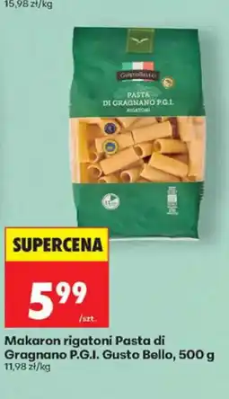 Biedronka Gusto Bello Makaron rigatoni Pasta di Gragnano p.g.i. oferta