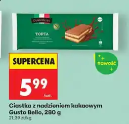 Biedronka Gusto Bello Ciastka z nadzieniem kakaowym oferta