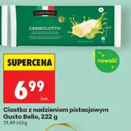 Biedronka Gusto Bello Ciastka z nadzieniem pistacjowym oferta