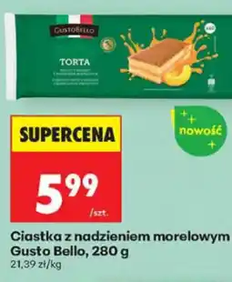 Biedronka Gusto Bello Ciastka z nadzieniem morelowym oferta