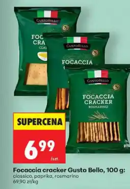 Biedronka Gusto Bello Focaccia cracker oferta