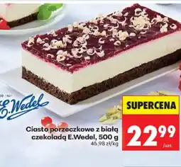 Biedronka E.Wedel Ciasto porzeczkowe z białą czekoladą oferta