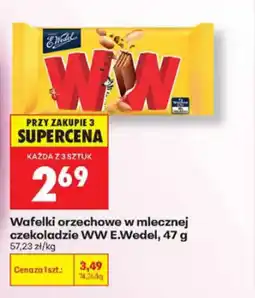 Biedronka E.Wedel Wafelki orzechowe w mlecznej czekoladzie ww oferta