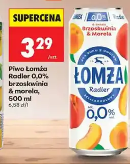 Biedronka Łomża Piwo Radler 0,0% brzoskwinia & morela oferta