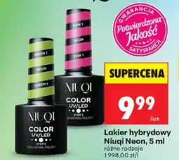 Biedronka Niuqi Lakier hybrydowy Neon oferta