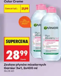 Biedronka Garnier Zestaw płynów micelarnych 3w1 oferta