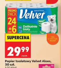 Biedronka Velvet Papier toaletowy Aloes oferta
