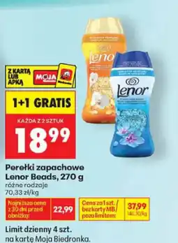 Biedronka Lenor Perełki zapachowe Beads oferta