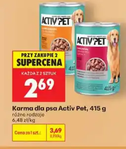 Biedronka Activ Pet Karma dla psa oferta