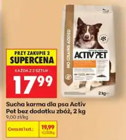 Biedronka Activ Pet Sucha karma dla psa bez dodatku zbóż oferta